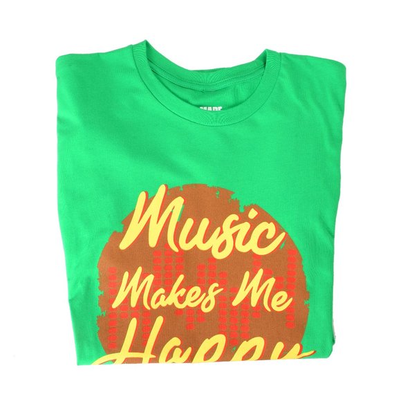 Made In New York Jazz Brands Men's Cotton Green Graphic T-Shirt - Picture 1 of 2